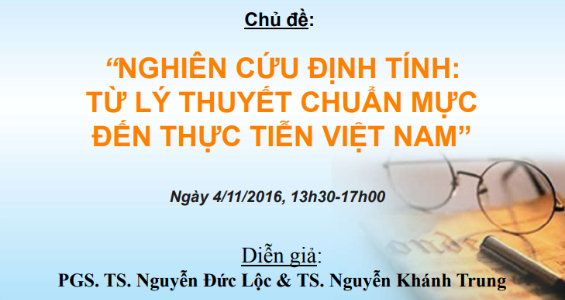 Tọa đàm IRED: "Nghiên cứu định tính: Từ lý thuyết chuẩn mực đến thực tiễn Việt Nam”