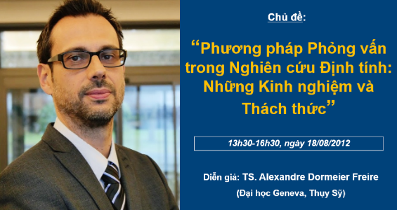 Tọa đàm IRED: "Phương pháp Phỏng vấn trong Nghiên cứu Định tính: Những Kinh nghiệm và Thách thức"