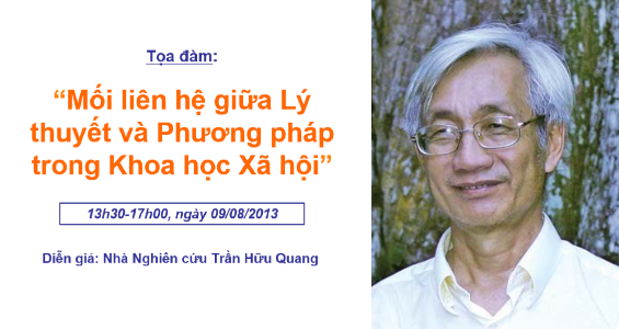 Tọa đàm IRED: "Mối liên hệ giữa Lý thuyết và Phương pháp trong Khoa học Xã hội"